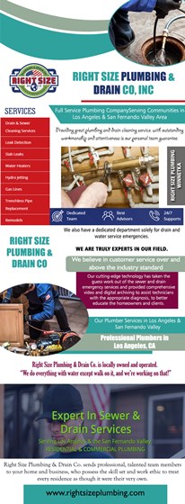Right Size Plumbing & Drain Co: Right Size Plumbing & Drain Co, Inc