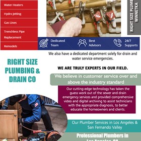Right Size Plumbing & Drain Co: Right Size Plumbing & Drain Co, Inc